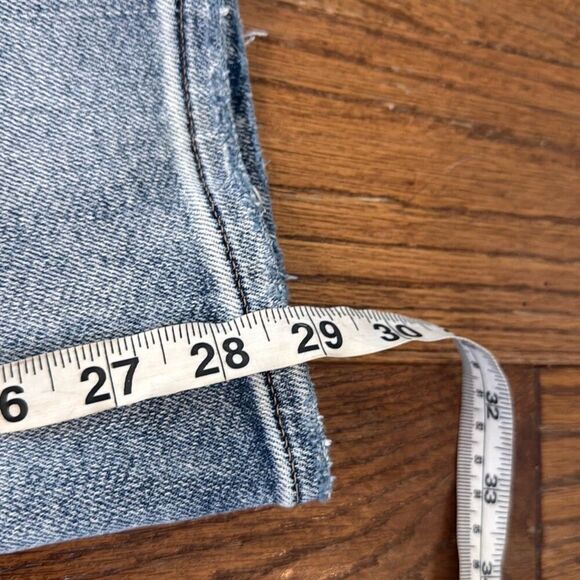 Express 90’s slim super high rise light wash jeans size 14 - Picture 7 of 15